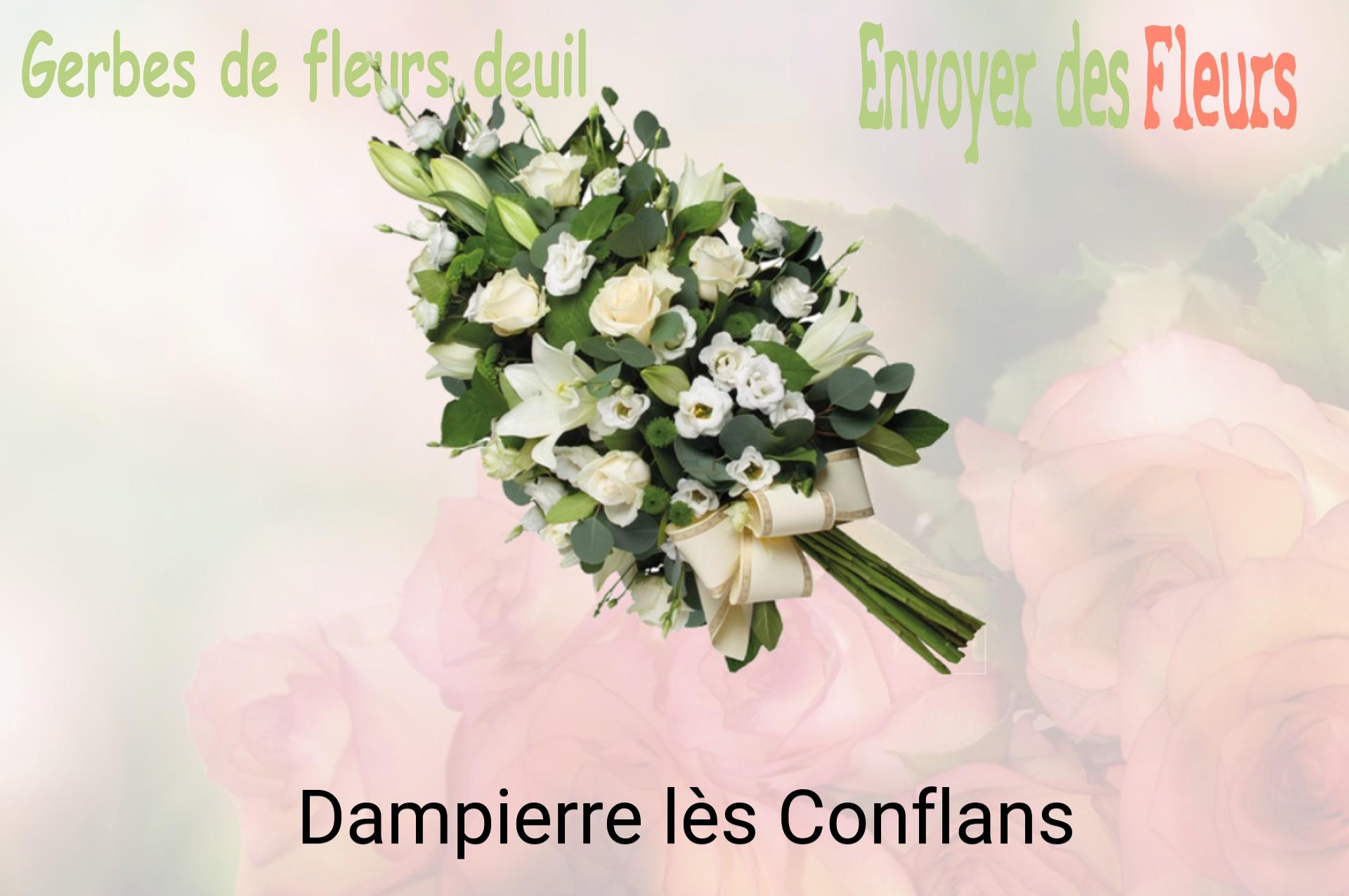 Gerbe de fleurs de deuil livrée à Dampierre-lès-Conflans